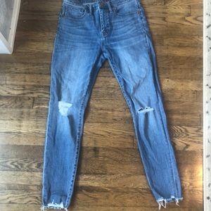 Madewell Denim 9” high-rise skinny jeans
